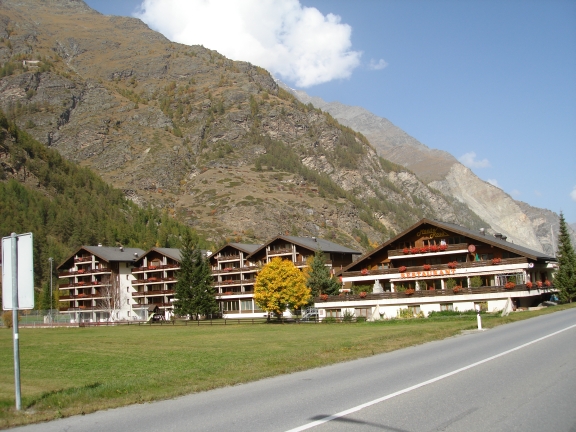 Die Anlage Monte Rosa vom Dord aus gesehen.